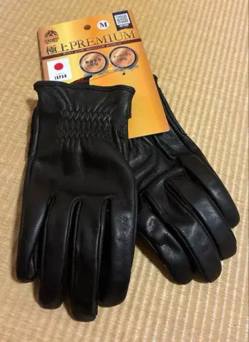 미사용 새상품 일본제 소가죽 그로브 북미산 데일리 테아 사용 M 사이즈