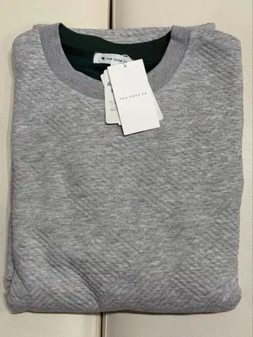 THE SHOP TK 퍼프 퀼팅 플리스 풀오버