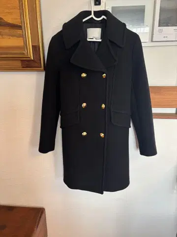 3.1 필립 림 블랙 피 코트 L 사이즈