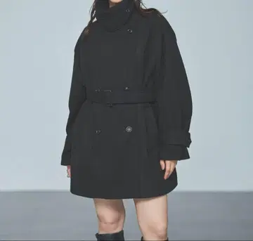 INGNI 미디 기장 트렌치코트 M 블랙