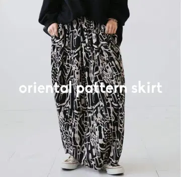 새상품급! antiqua 오리엔탈 패턴 스커트