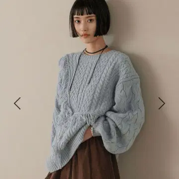 LOWRYSFARM 케이블 프린지 롱 기장