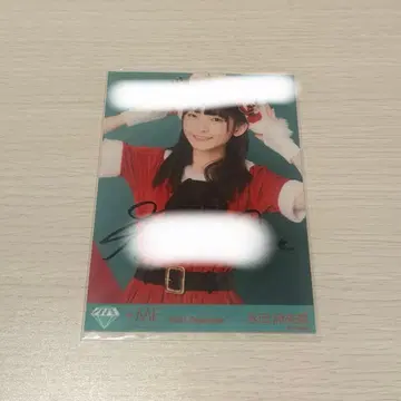 나가타 시오리 친필 코멘트 포함 산타 의상 노이미