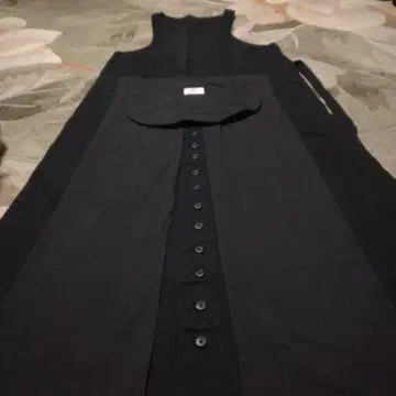 핑크하우스 블랙 점퍼 스커트