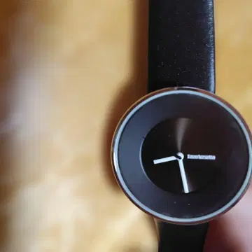 I am brave 블랙 아날로그 손목시계