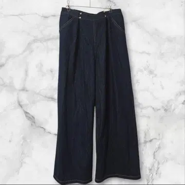 Bleu Melange 브뤼 멜랑제 와이드 스트레이트 데님 팬츠