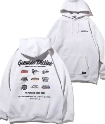 제뉴인 디키즈 속기모 백 디자인 풀오버 후드티