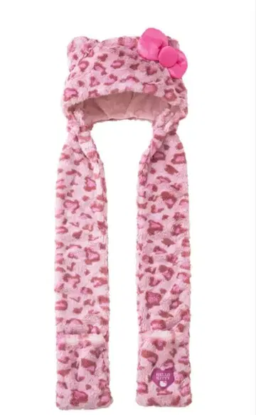 USJ 헬로키티 레오파드 무늬 머플러 햇