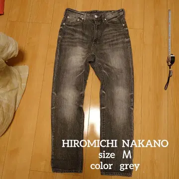 HIROMICHI NAKANO 사루엘 팬츠 그레이 데님 팬츠 M
