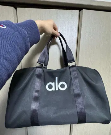 alo 블랙 보스턴 백