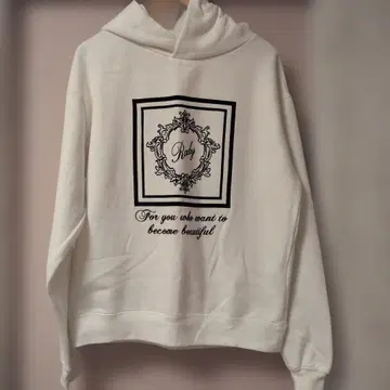 Rady 후드 부착 후드티 화이트