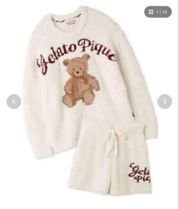 gelato pique 스노우 베어 자카드 풀오버 & 숏팬츠