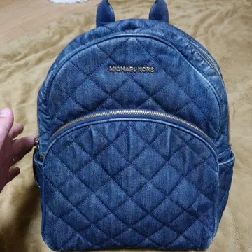 레어 MICHAEL KORS 데님 퀼팅 백팩
