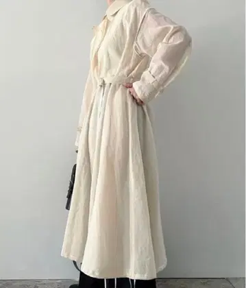 TENNE HANDCRAFTED MODERN 오간자 롱 코트