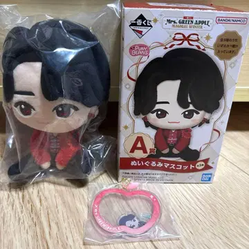 제일복권 미세스 봉제 인형 아크릴 참 오오모리 모토키 2점 세트