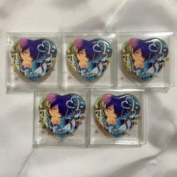센고쿠 시노부 화이트데이 하트 캔뱃지 5개