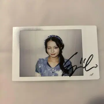키리하라 미즈키 친필 사인 폴라로이드