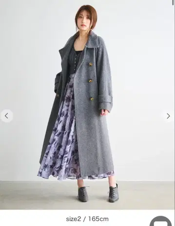 코코딜 COCODEAL 임페리얼 모사 트렌치코트 그레이 2