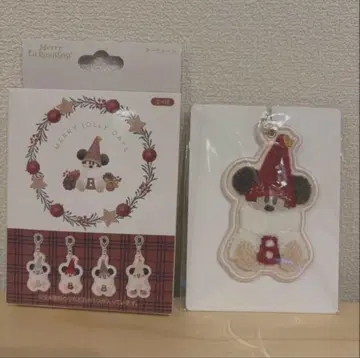 디즈니 크리스마스 2025 릴린린 키체인 빨간색 미키