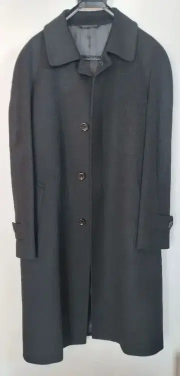 캐시미어제 다크 그레이 체스터 코트