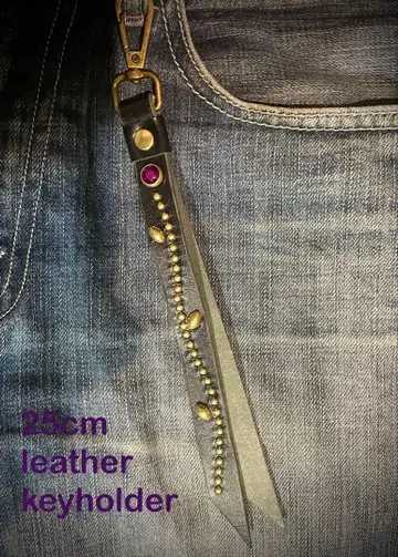 가죽 스터드 키링 퍼플 htc CALEE schott 등 좋아하는 분