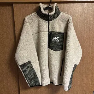 플리스 자켓 베이지 카모플라쥬