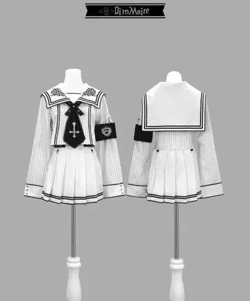 Dimmmoire 학원 세일러 SET UP White