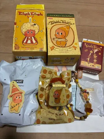 Twinkle Twinkle 봉제 인형 키링 & 스마트폰 참 세트