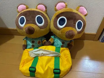 동물의 숲 너굴 상점 밤돌이와 코옥이 티슈 케이스