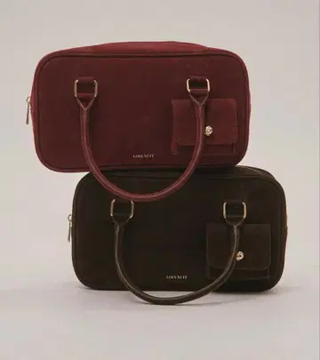 loin nuit (로완뉴이) 스웨이드 보스턴 백 보르도