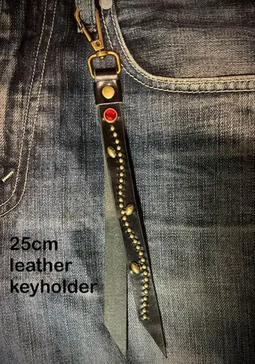 가죽 스터드 키링 레드 htc CALEE schott 등 좋아하시는 분