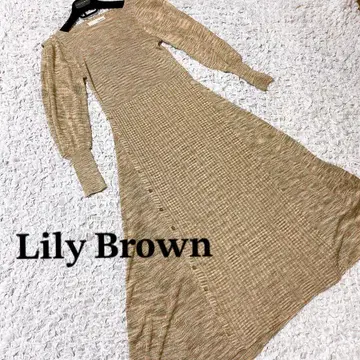 새상품급 Lily Brown 리브 맥시 길이 니트 원피스 롱