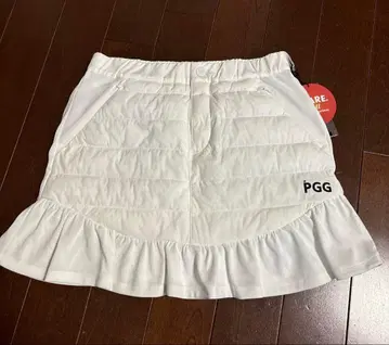 PGG 모사 x N y 메카니컬 스트레치 타프타 화이트 스커트 사이즈 1