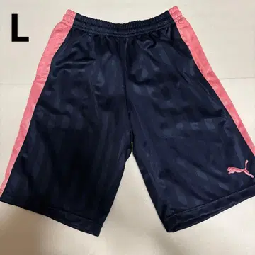 PUMA 푸마 저지 하프 팬츠 네이비 핑크 L