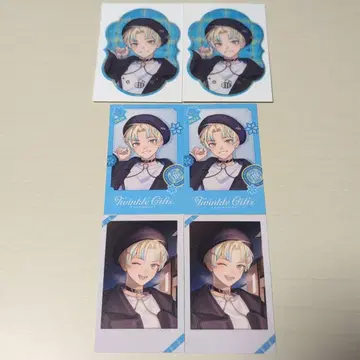 니지산지 히바치 마나 Twinkle Gifts 폴라로이드 카드 스티커