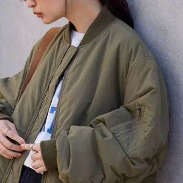 [ 미사용 새상품 ] 볼륨 슬리브 MA-1 밀리터리 자켓