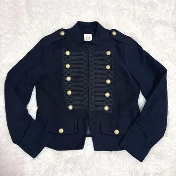 레어 GAP 갭 나폴레옹 자켓 골드 버튼 블랙 L