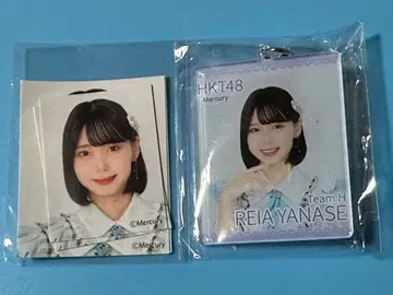 HKT48 야나세 스즈가 증명사진풍 스티커 세트 + 아크릴 키링 미개봉