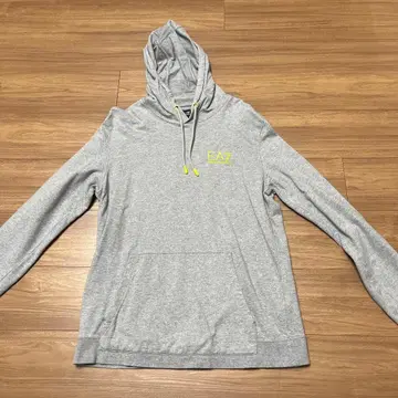 EA7 엠포리오 아르마니 후드티 그레이 풀오버 로고