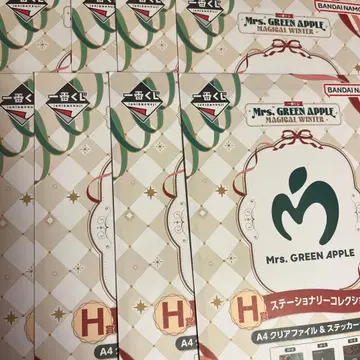 미세스 제일복권 스테이셔너리 컬렉션 클리어 파일 & 스티커 8매