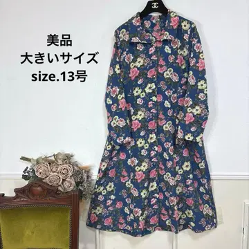 52 새상품급 빅 사이즈 클래시컬 플라워 원피스