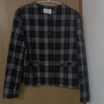 ZARA 테일러드 자켓 블랙 화이트 체크 13-14 아우터