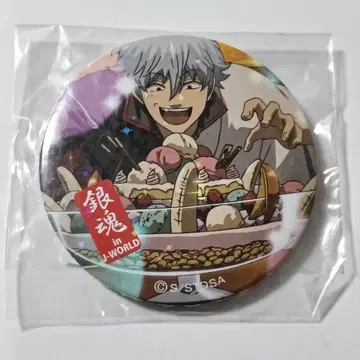 은혼 J-WORLD JW 사탕과 캔뱃지 홀로그램 캔뱃지 사카타 긴토키