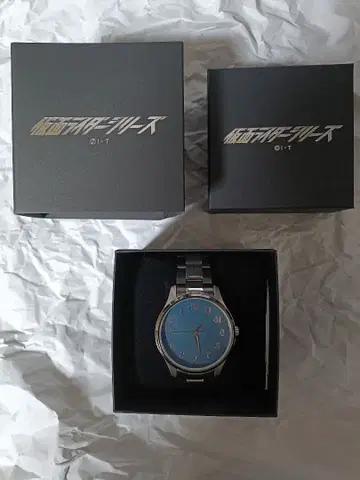 가면라이더 류우키 미러 월드 워치 파랑 다이얼 스테인리스 스틸 손목시계