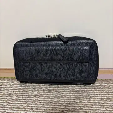 클러치백 블랙 가죽