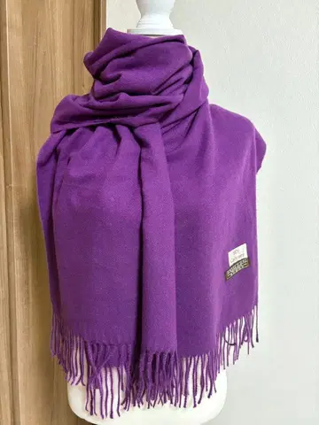 새상품급 Sky 캐시미어 100% 버진 울 대형 스톨 머플러