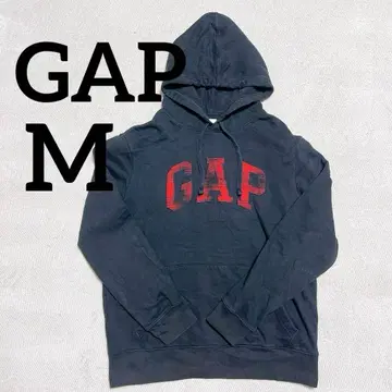 GAP 블랙 후드 부착 후드티 [ M ]