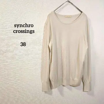 synchro crossings 니트 울 긴팔 베이지 월드