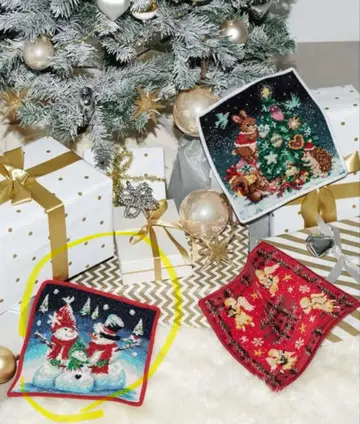 FEILER 페이러 크리스마스 눈사람 손수건