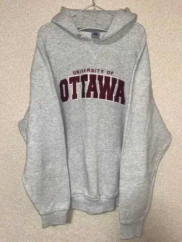 러셀 후드티 그레이 XXL